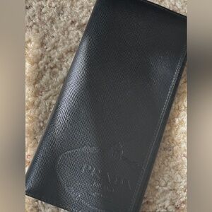 Prada Textured Black Leather Accessory